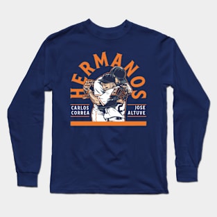 Jose Altuve & Carlos Correa Hermanos Long Sleeve T-Shirt